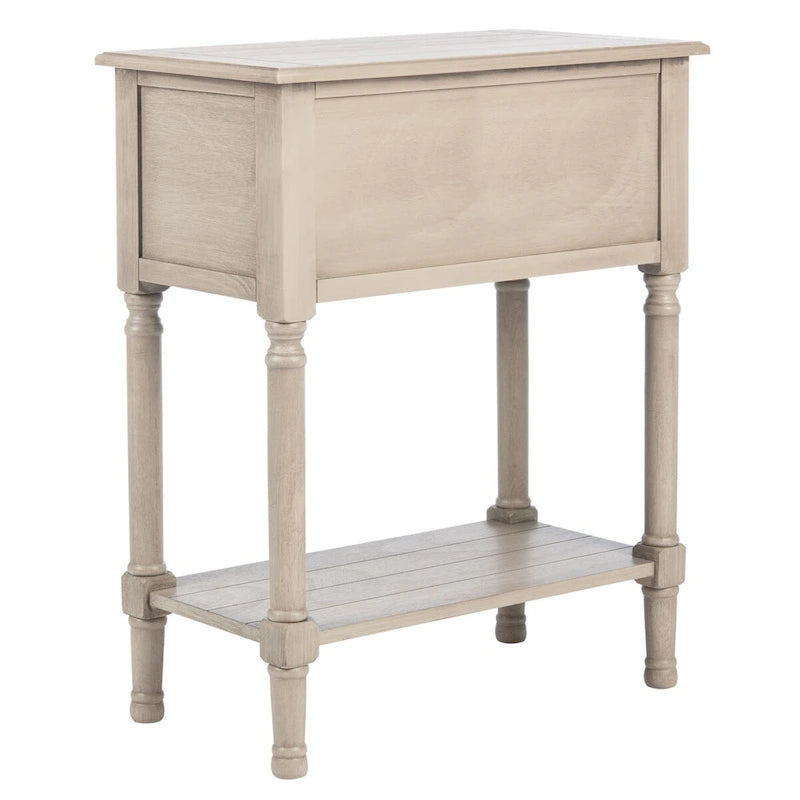 3-Drawer Console Table with Open Bottom Shelf