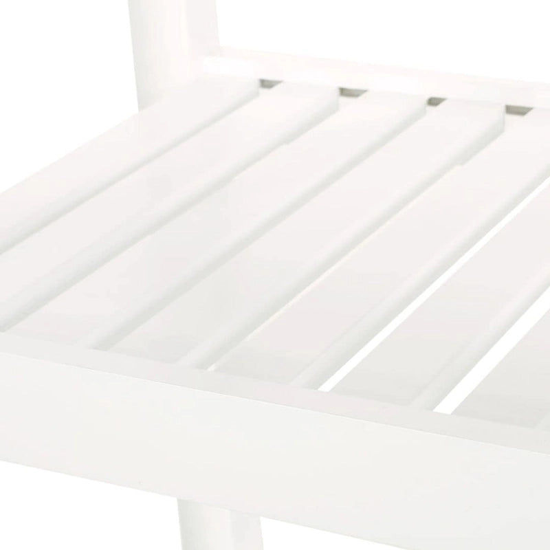 Compact Rolling Kitchen Cart with Rubberwood Top Drawer 2 Slatted Shelves and Towel Rack