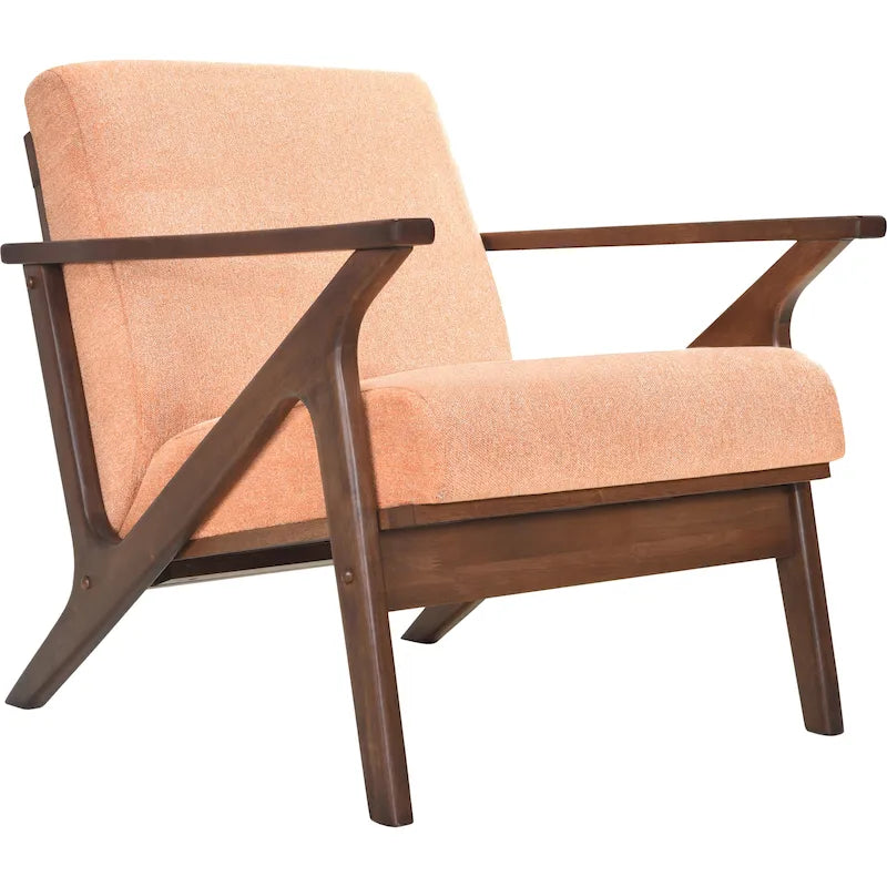 Mid-Century Modern Lounge Chair with Plush Cushioning