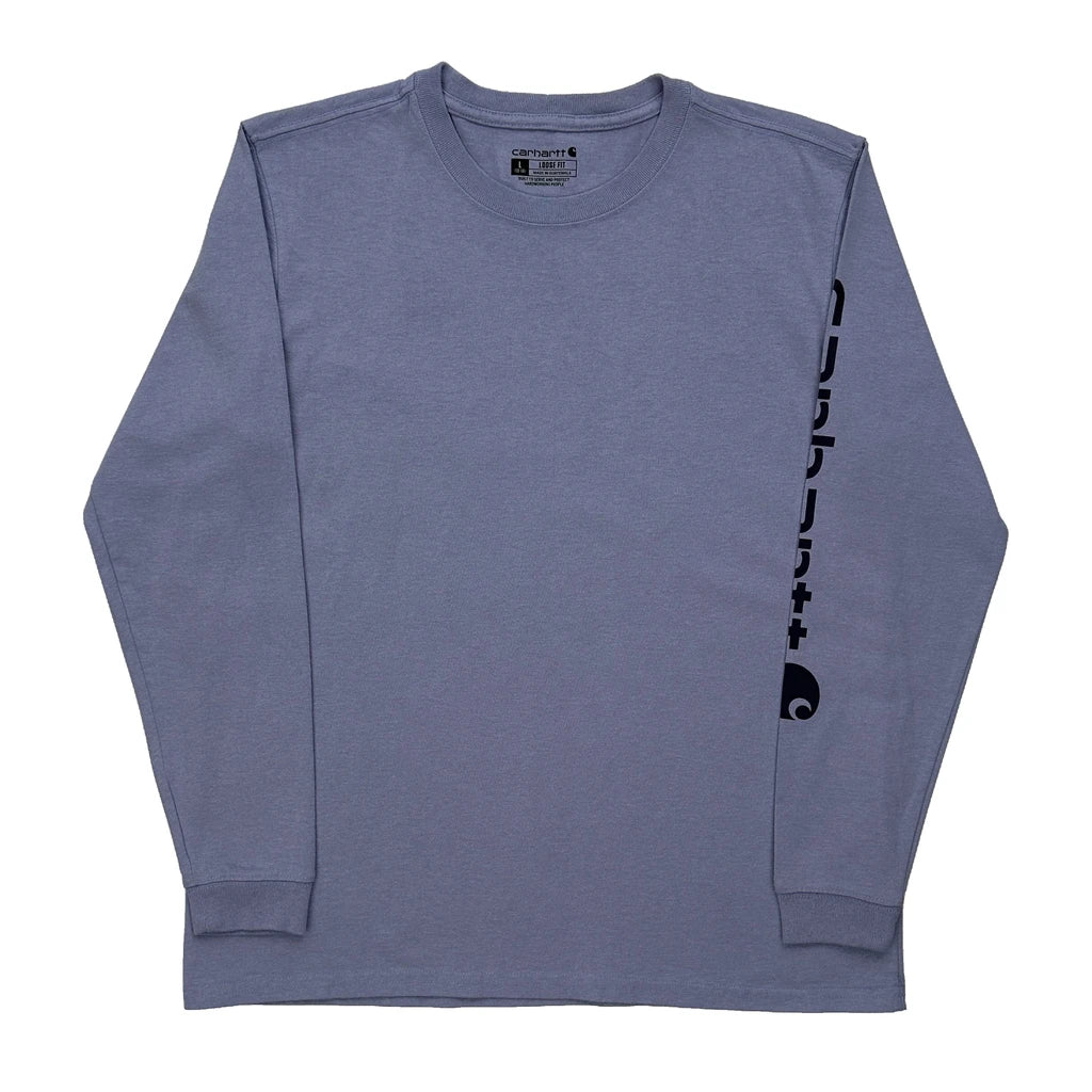 Long Sleeve T-Shirt Large Purple Cotton Women's Casual