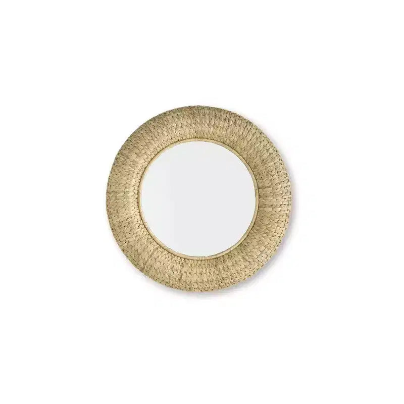 Signature Design by Ashley Briggsburg Coastal Wall Accent Mirror with Natural Water Hyacinth Frame