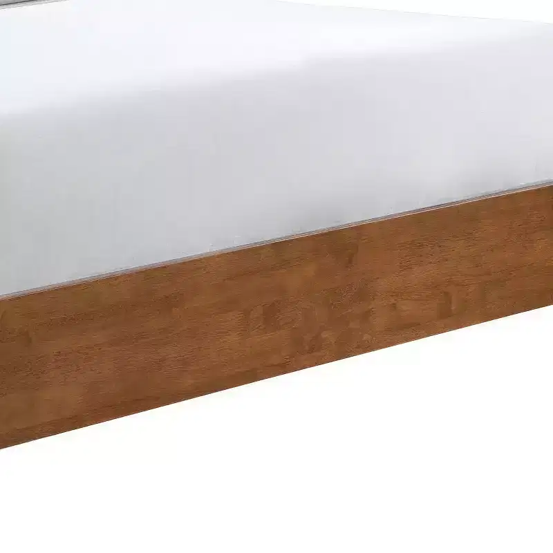 HOMES: Inside + Out 3pc Queen Riverstone Mid-Century Modern Bedroom Set with 2 Nightstands Walnut