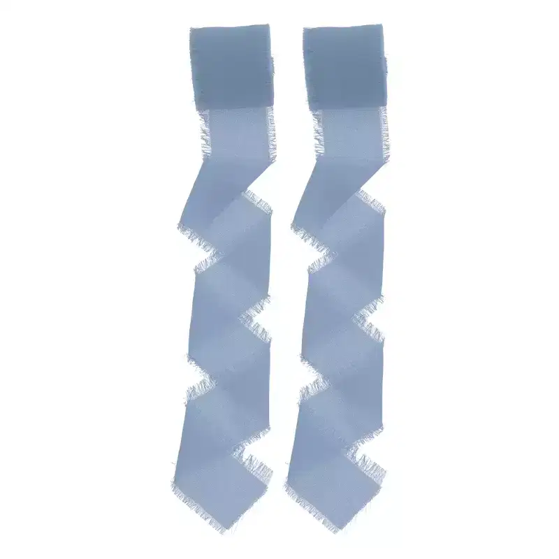 Unique Bargains Ribbon for Crafts Wrapping Christmas Decorative Polyester 196.85x1.57 2 Pcs