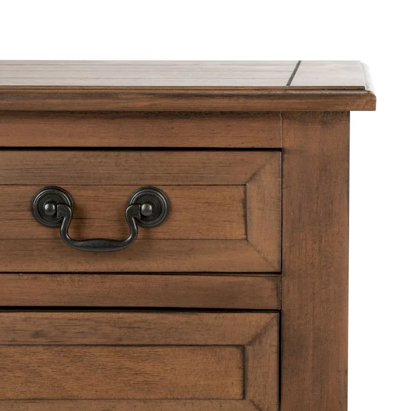3-Drawer Console Table with Open Bottom Shelf