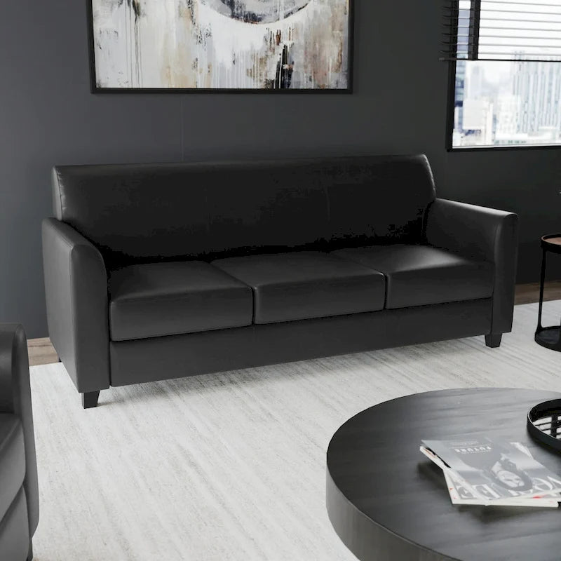 Clean Line Stitched Sofa with Flared Arms - 70W x 29D x 32.25H