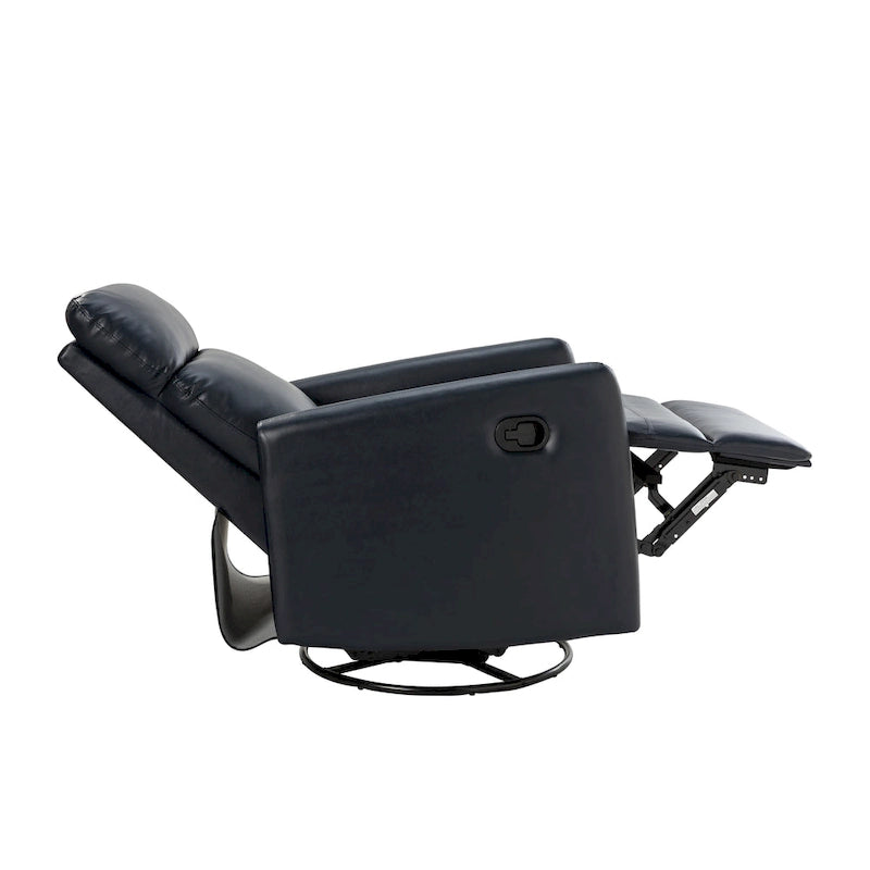 Manual Swivel Recliner with Metal Base