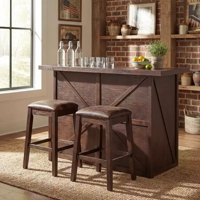 Christopher Knight Home Maelis Vintage 64'' Bar Cabinet