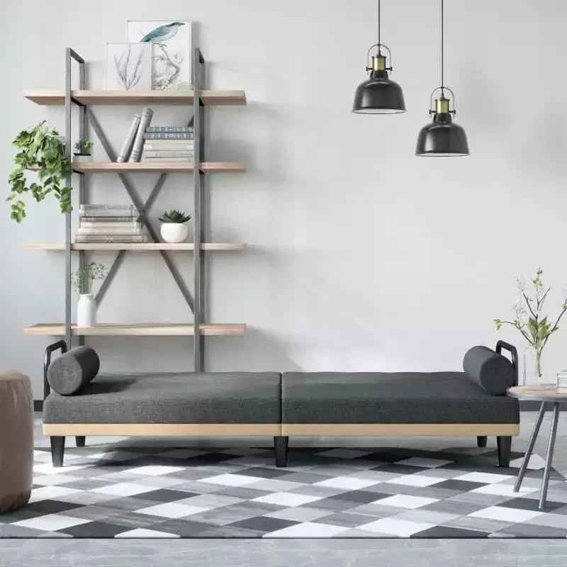 Sleeper Sofa with Armrests - Fabric Loveseat Recliner