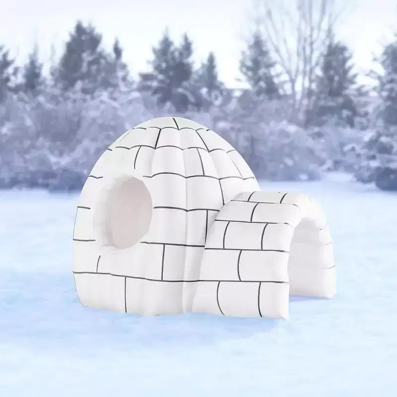 8' Color Changing Inflatable Igloo - Quick Inflate (