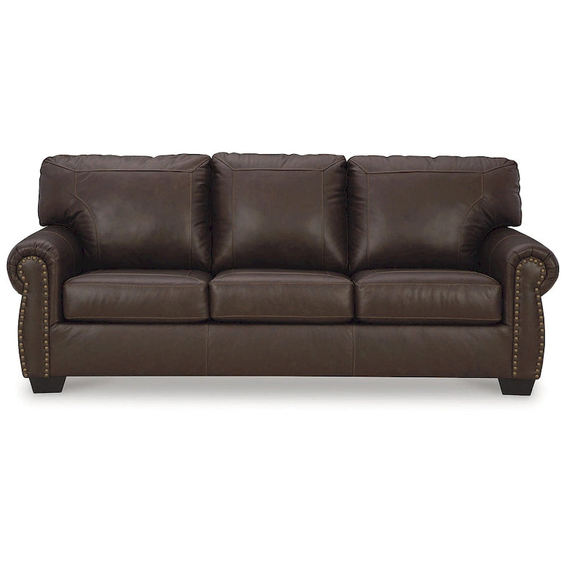 Traditional Roll Arm Sofa with Nailhead Trim