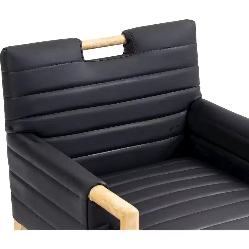 Vegan Leather Dining Arm Chair