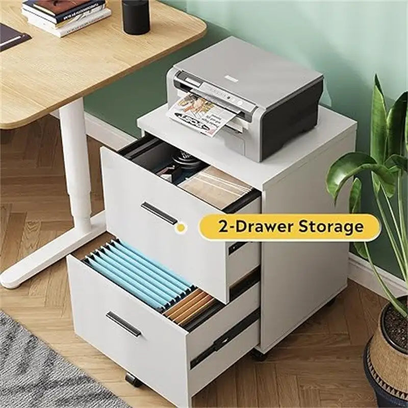 2 Drawer File Cabinet - 15.7D x 18.1W x 25.6H