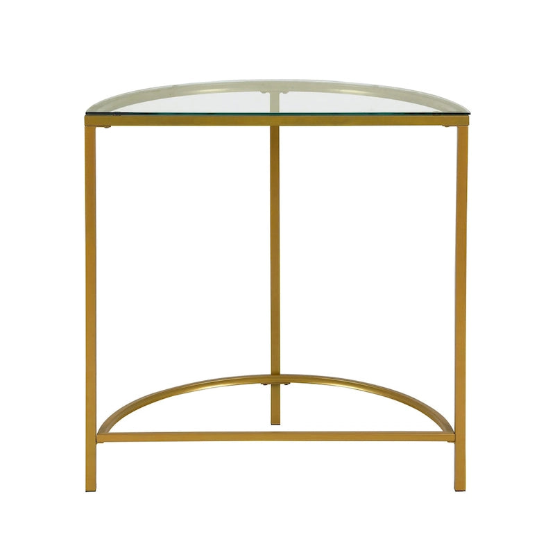 Demilune Console Table - Gold