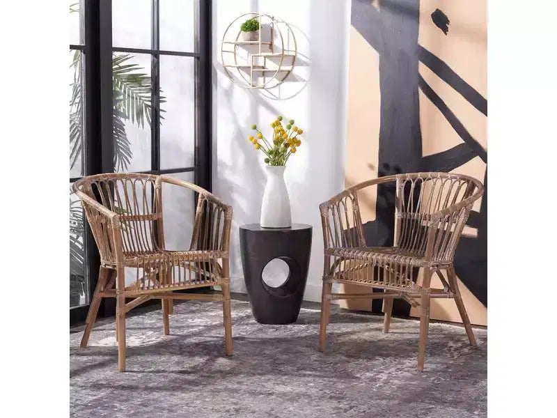 Rattan Accent Chair - Set of 2