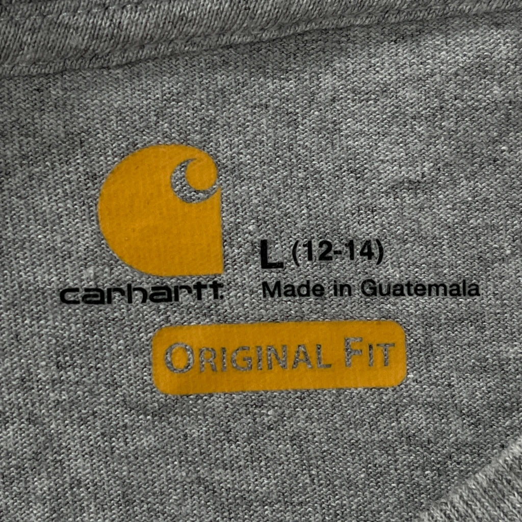Long Sleeve T-Shirt - Large Grey Cotton Crew Neck Women