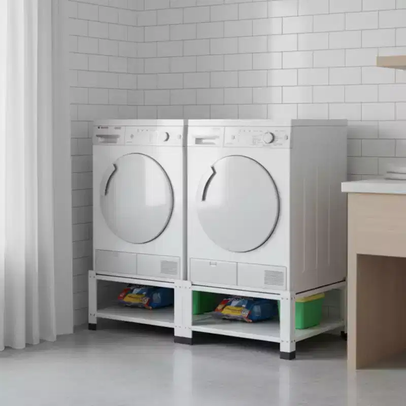 Garvee Washer Dryer Pedestal Set, 2 Pack, White