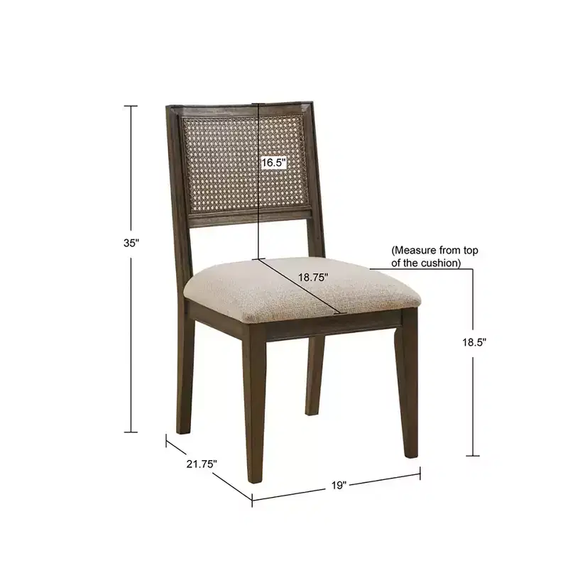 Set of 2 Kelly Armless Dining Chairs - Ink+Ivy