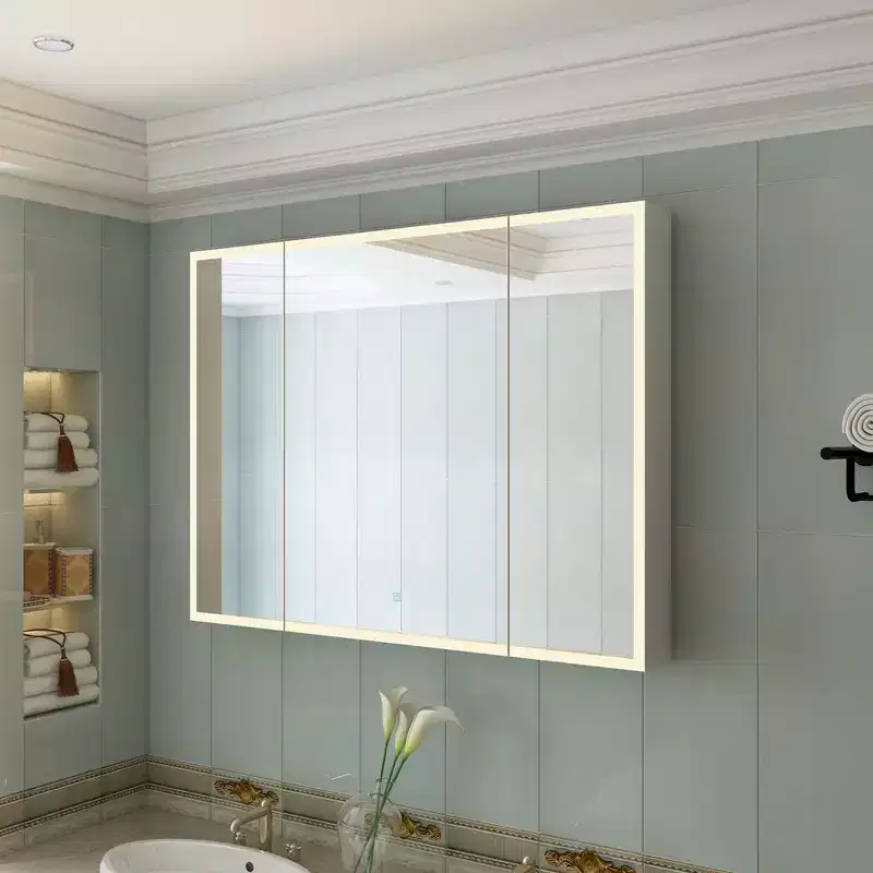 LED Lighted Medicine Cabinet: Defogging Function, Ample StorageAdjustable Lighting Elevate Bathroom Style