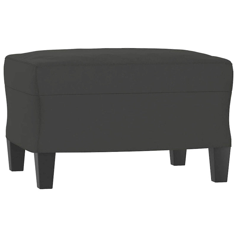 Modern Accent Upholstered Chair with Footstool Microfiber Fabric