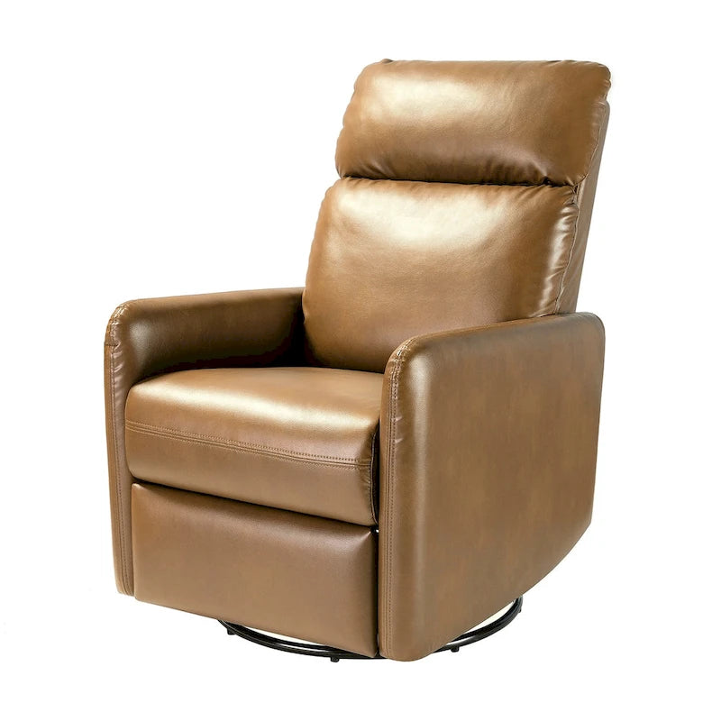 Manual Swivel Recliner with Metal Base