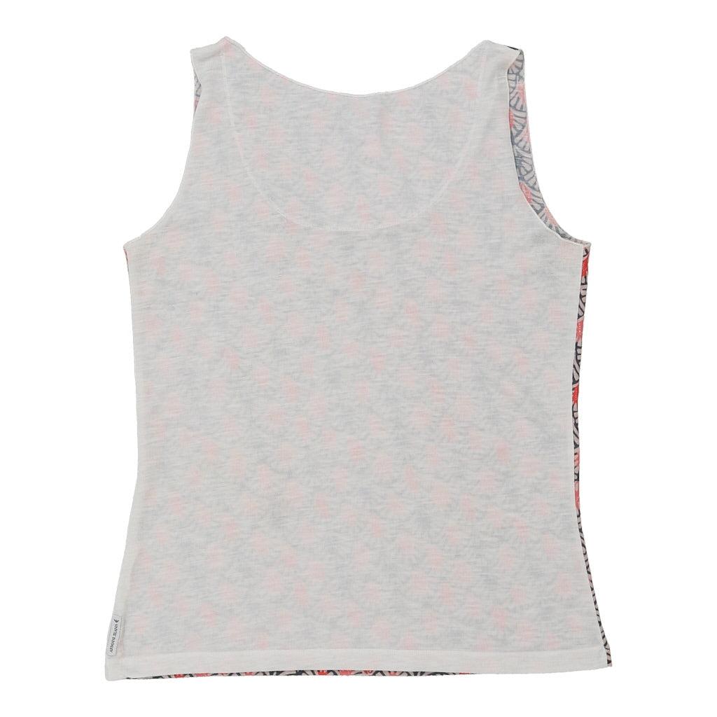 Graphic Vest XL Pink Cotton Blend Women's