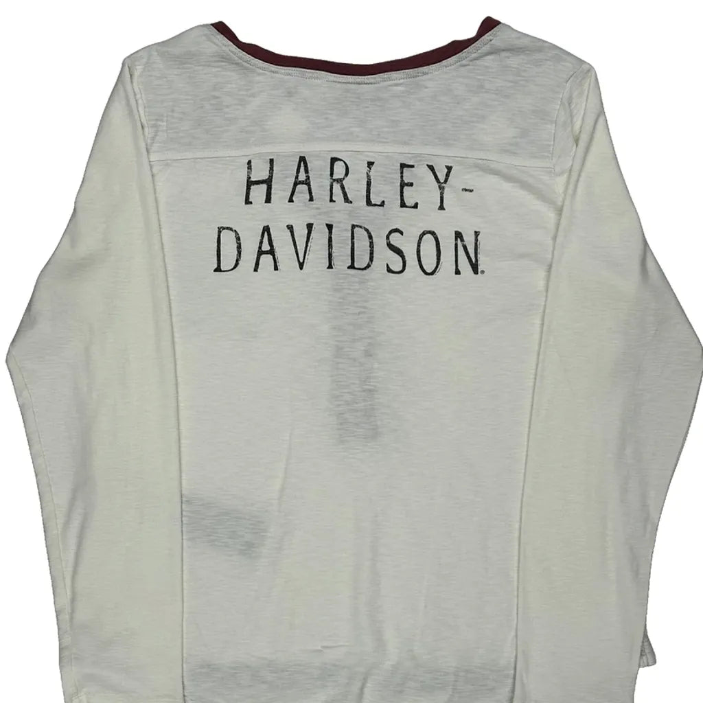 Long Sleeve T-Shirt Women Regular Fit Round Neck White Cotton