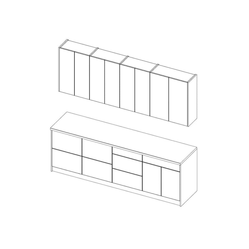 Kitchen Base Cabinet 8.5 Ft Wide �C 103x24