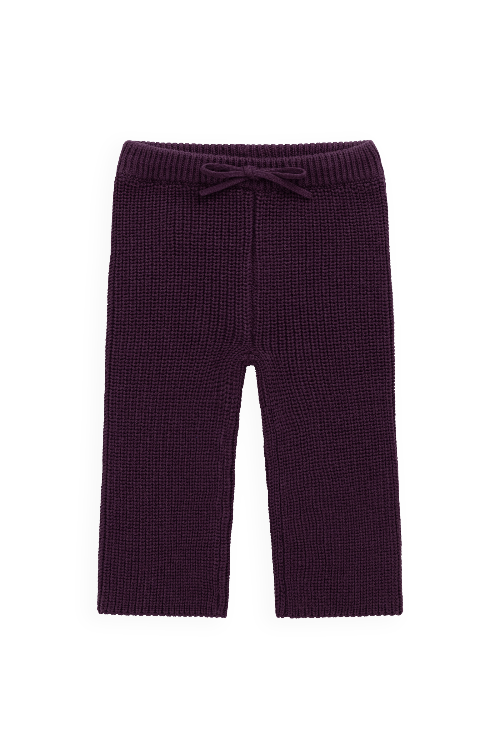 Solid Cotton Knit Pant with Elasticated Tie Waist for Baby & Toddler Cozy Everyday (0�C8Y)