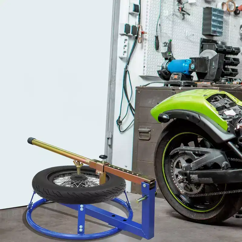 Motorcycle Tire Changer Stand with Adjustable Bead Breaker, Fit for 16-22in Tyres