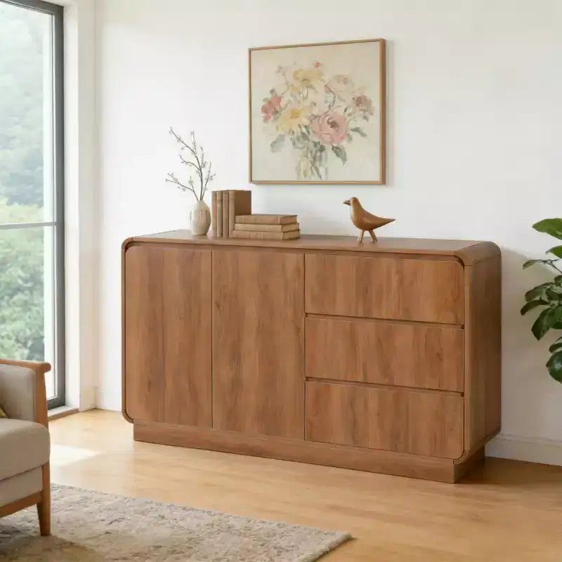 Christopher Knight Home Talia Modern Storage Cabinet with 2 Doors and 3 Drawers