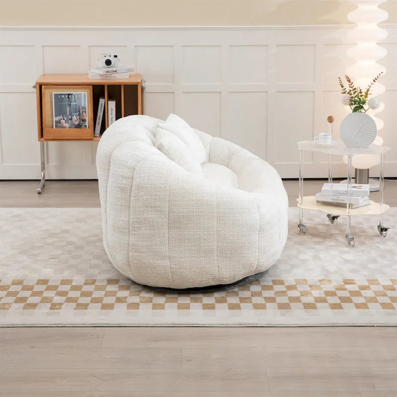 Chenille Bean Bag Chair Lazy Sofa