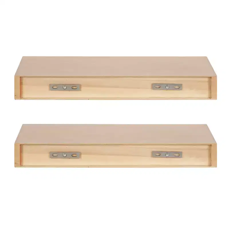 Kate and Laurel Havlock Wood Shelf Set
