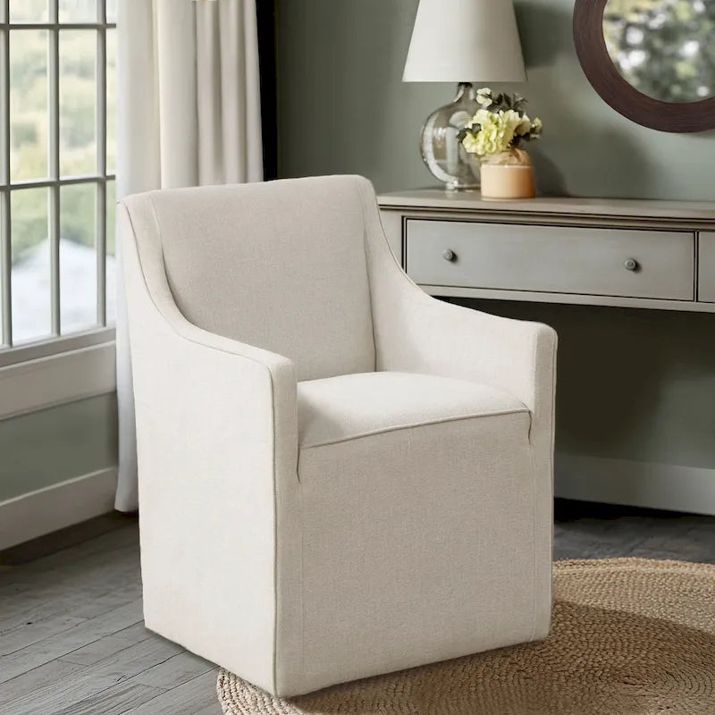 Dining Arm Chair with Casters