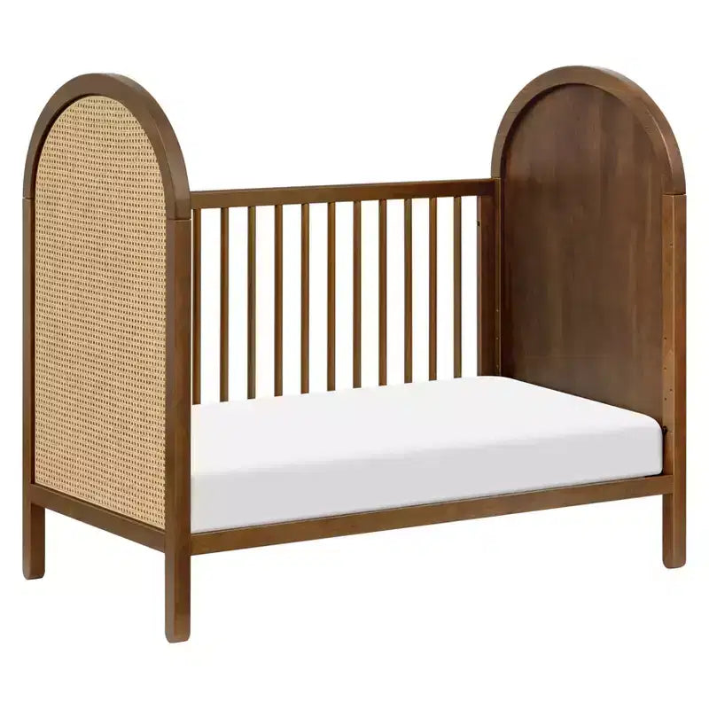Boho Cane 3-in-1 Convertible Crib with Toddler Bed Conversion Kit