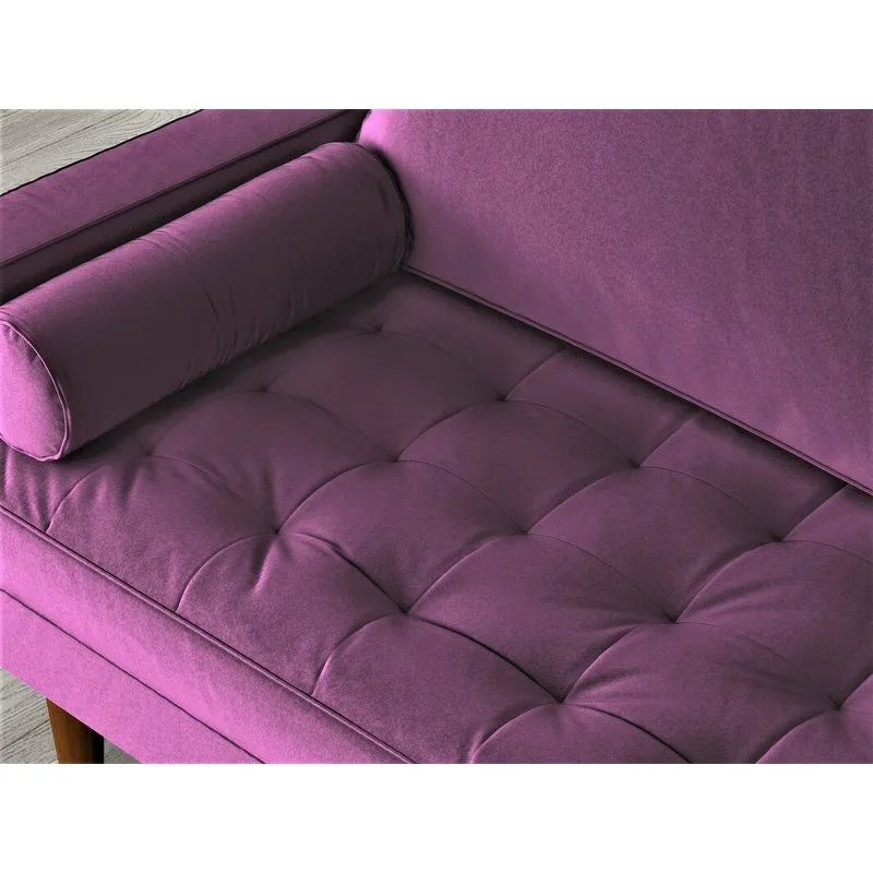 Velvet Mid-century Style Sofa