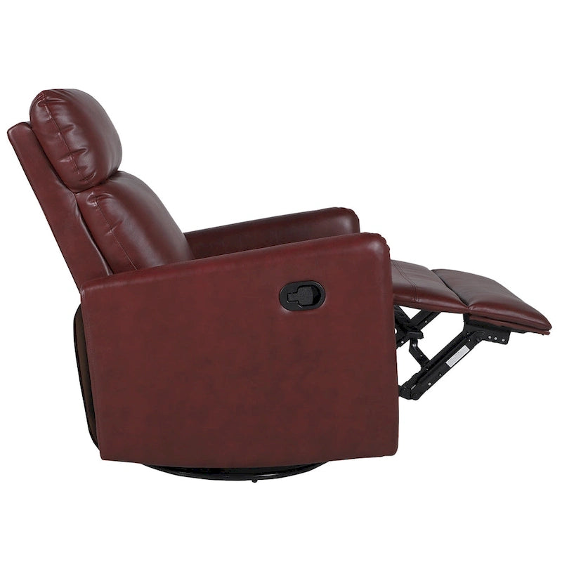 Manual Swivel Recliner with Metal Base