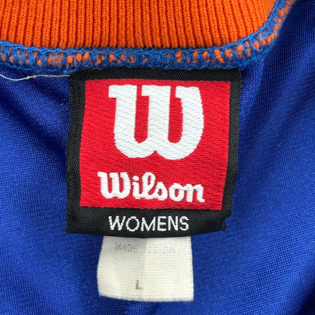 Wildcats Sleeveless V-Neck Jersey Large Blue Polyester Womens Athletic
