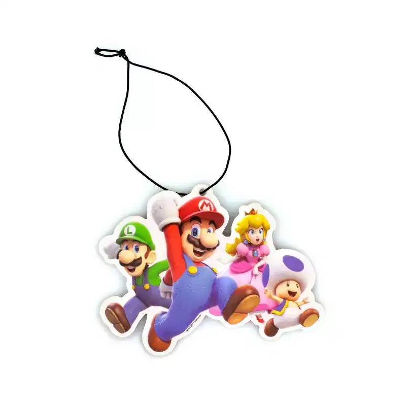 Super Mario Group Air Freshener | Licensed Nintendo Accessory - Blueberry Scent