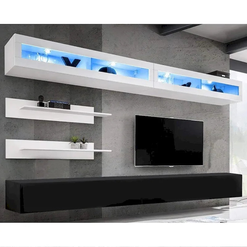 Wall-mounted Floating Modern Entertainment Center