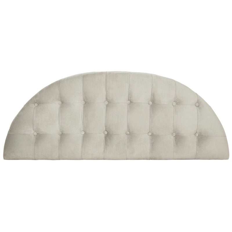 Rustic Semi-Circle Upholstered Bench with Wood Legs