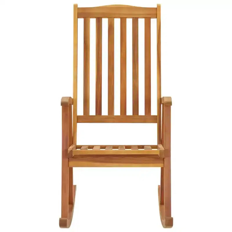 vidaXL Rocking Chair Brown Solid Acacia Wood Large Durable