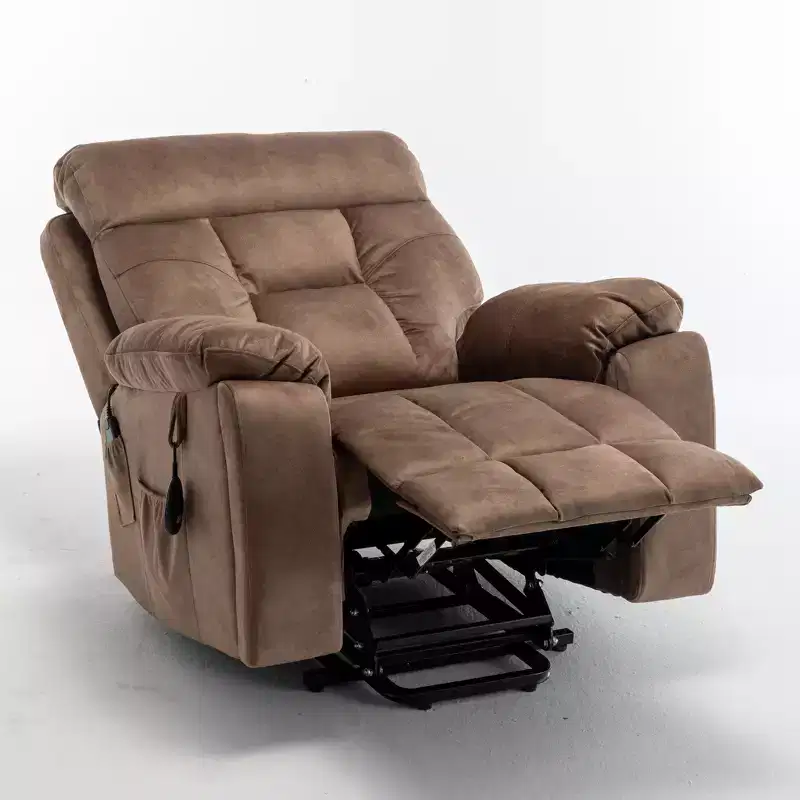 Electric Lift Massage Recliner With Heating Function And Side Pocket - ModernLuxe