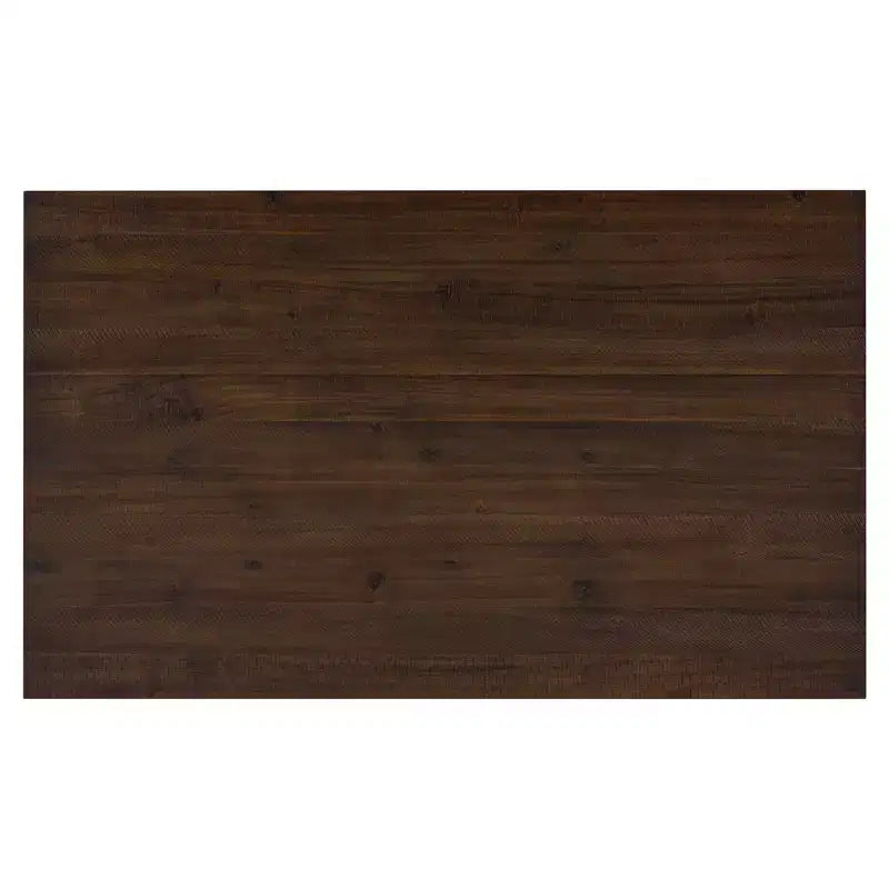6 PCS Rustic Wood Dining Table Set, Rectangular Table with 4 Chairs & Bench-ModernLuxe