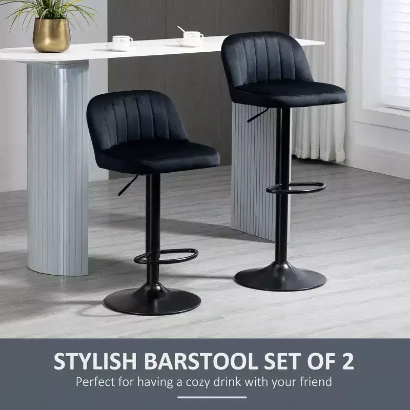Counter Height Swivel Bar Stool, Linen & Matte Black
