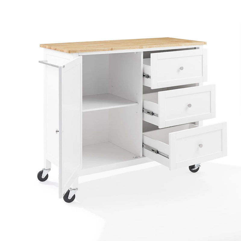 Wood Top Kitchen Island/Cart