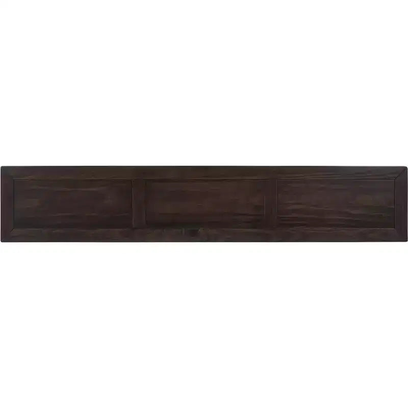 60 Rustic Console Table with 4 Drawers and Bottom Shelf, White