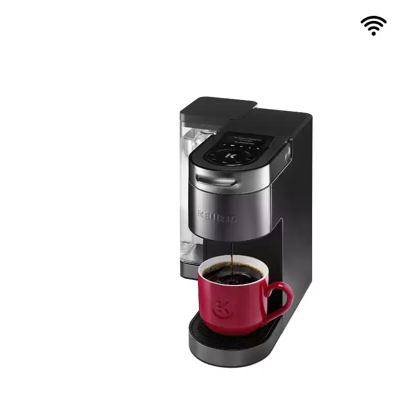 Keurig K-Supreme Plus SMART Single-Serve Coffee Maker with WiFi Compatibility and 5 Brew Sizes - Black: Stainless Steel, 78 oz Capacity