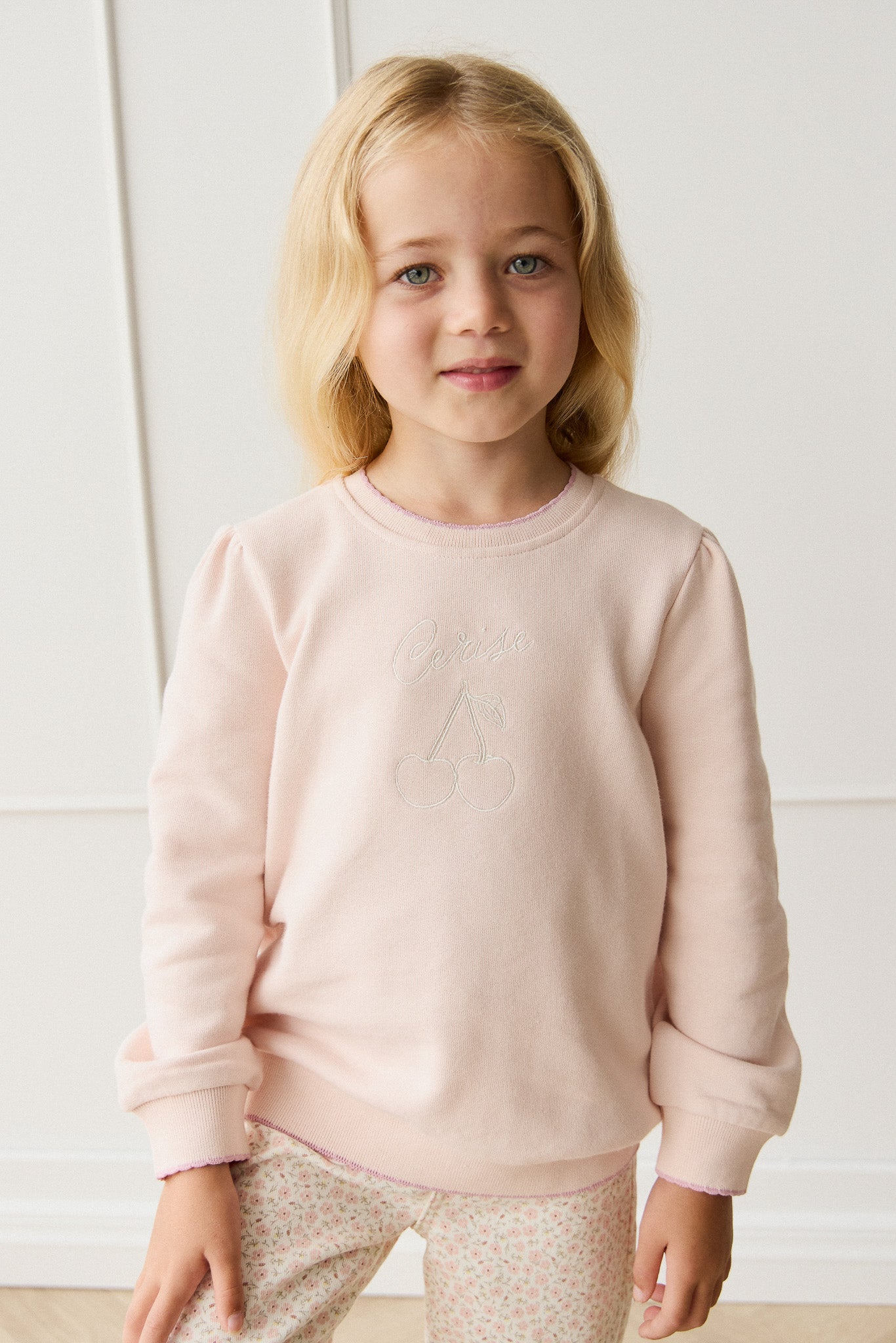 Casual Morganite Cerise Solid Organic Cotton-Elastane Sweatshirt with Soft Breathable Comfort for Girls Everyday (6M�C10Y)