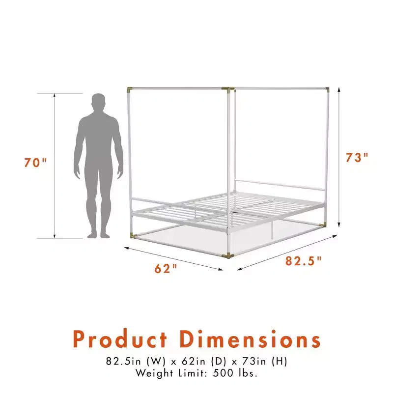 CosmoLiving by Cosmopolitan Celeste Canopy Metal Bed