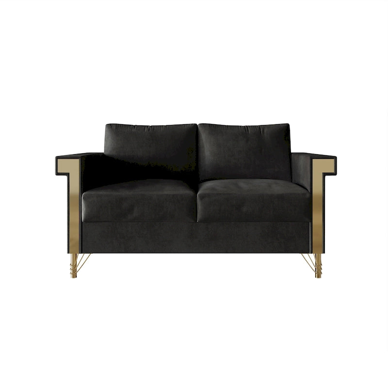 CraftPorch Luxurious Velvet Upholstered Loveseat